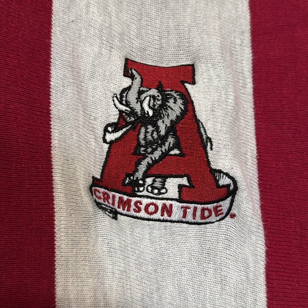 Vintage Alabama Crimson Tide Long Sleeve Polo Rugby Shirt / XL / 90s - Picture 4 of 10